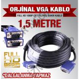 1.5 MT VGA KABLO PC MÖNİTÖR ARASI GÖRÜNTÜ KABLOSU