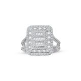 1.50 ct Baget Pırlanta Modern Tasarım Yüzük