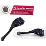 1.50MM Siyah Srs Dermaroller Saç, Yüz, Vücut Masaj Aleti 540 Iğneli Mavi Su Serum Tarağı