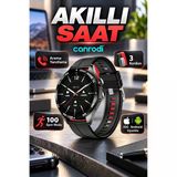 1.55 İnç Akıllı Saat – 3 Kordonlu, Arama Yanıtlama Ve 100 Spor Modu, İos Android Uyumlu