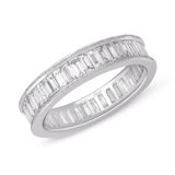 1.59 ct Modern Tasarım Tamtur Baget Pırlanta Yüzük