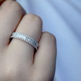 1.68 ct Modern Tasarım Tamtur Baget Pırlanta Yüzük