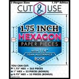 1.75 Inch Hexagons (Side Length) - Cut and Use Hexagon Templates Book for English Paper Piecing: 1 3/4" Hexies with 1/4" Seam Allowance | Pre-Marked ... Templates for Quilting, Patchwork & Crafts