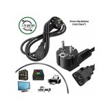 1.75 Metre Standart Power Kablosu PC Bilgisayar Monitör Yazıcı Güç Kablosu 3 Pin IEC C13 Kasa Elektrik Bağlantı Kablosu