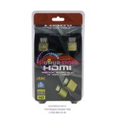 1.8 METRE 3D 4K UYUMLU 1.4 V GOLD YASSI ÖRGÜLÜ HDMI KABLO