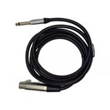1.8 Metre 6.35 Mm To Xlr Erkek Ses Kablosu - Çivi Jak To Xlr Konnektör Mikser Ve Amfi Kablosu