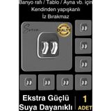 1 Ad. Ekstra Güçlü Kendinden Yapışkanlı İz Bırakmaz Suya Dayanıklı Banyo Rafı Tablo Ayna Askı Kanca