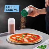 1 Adet 1000 ml Büyük Delikli Pudra Şekerlik,baharatlık,pul Biberlik,çeşnilik,ketçap Şişesi,mayonez Şişesi,hardal Şişesi,sos Kabı,yağlık,sirkelik,limon Suyu,saklama Kabı - Şeffaf - 1 lt
