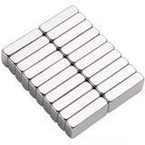 1 Adet 20X10x5 Mm Neodyum Magnet N35 Güçlü Mıknatıs Köşeli Ve Dayanıklı Nikel Kaplama