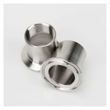1 ADET 304 Paslanmaz Çelik 0.5 "DN15/25/32/40 Dişi Dişli Yüksük OD 50.5/64/77mm Boru Bağlantısı fit 1.5" 2" 2.5" Üçlü Kelepçe (DN50 x 77mm)