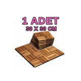 1 Adet 30x30 Cm Tik Karo Deck Teak Yer Karosu Masif Ahşap Sudan Etkilenmez Bahçe Banyo Parkesi