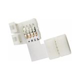 1 Adet 4 Pin L Dönüş 3 Çipli Şerit Led Ekleme Aparatı 5050 Rgb L Birleştirme