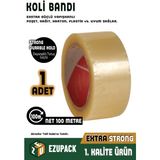 1 Adet 45X100MT Koli Bandı Taşınma Taşınma Kolisi Poşeti Kapama Bandı Ambalaj Streç Bant