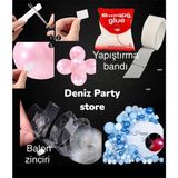 1 Adet 5 Metre Balon Zincir Apartı 1 Adet 100 Lü Balon Yapıştırma Bandı 2 Li Set