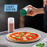 1 Adet 500 ml Büyük Delikli Pul Biberlik,baharatlık,sosluk,çeşnilik,yağlık,sosluk,sos Kabı,ketçap Mayonez Hardal Şişesi - Şeffaf
