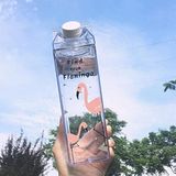 1 Adet 500ml Mika Süt Bardağı Su Kahve Içecek Şişesi | Cam Değildir | Kahve Ve Sunum Bardağı Flamingo