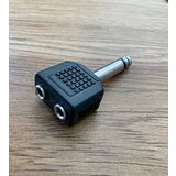 1 ADET 6.3mm MONO GİTAR JAK - 2 DİŞİ AUX 3.5mm ANFİ AMFİ ÇEVİRİCİ DÖNÜŞTÜRÜCÜ APARAT