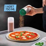 1 Adet 750 ml Büyük Delikli Baharatlık, Pul Biberlik, Tuzluk,pudra Şekerlik,sosluk,yağlık,çeşnilik,ketçap Mayonez Hardal Şişesi - Şeffaf