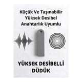 1 Adet Acil Durum Deprem Düdüğü Kompakt Yüksek Desibelli Gri