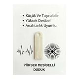 1 Adet Acil Durum Deprem Düdüğü Kompakt Yüksek Desibelli Şeffaf