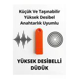 1 Adet Acil Durum Deprem Düdüğü Kompakt Yüksek Desibelli Turuncu