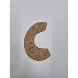 1 Adet Ahşap C Harfi Boyama Okul Dıy Etkinlik Aktivite Sanat 10 cm (Kopya)