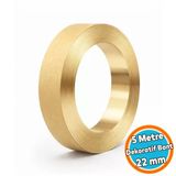 (1 Adet) Altın Renk Dekoratif Bant 5Mt X 22Mm Ahşap Mobilya Duvar Fayans Dekoratif Metalik Bant