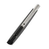 (1 Adet) Alüminyum Metal Gövdeli 9Mm Karbon Çelik Bıçaklı Pratik Mini Maket Bıçağı İnce Falçata