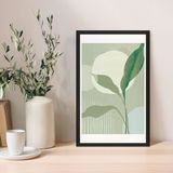 1 Adet Antrasit Mdf Zeminli Açık Bej Spiral Mdf Çerçeve Görünümlü Mdf Tablo - 20 x 30 - Renkli