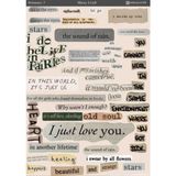 1 Adet Aşk Notları Temalı Sticker – 12X17 cm | Scrapbook, Bullet Journal, Planlayıcı ve Ajanda Için Özel Tasarım