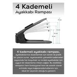 1 Adet Ayarlanabilir Ayakkabı Rampası Plastik Siyah Cn