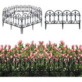 1 Adet Bahçe Kenarı Pvc Çit Dekoratif Saksı Içi Pvc Çit Çiçek Dal Destek Çit - 60cm x 33cm