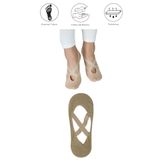 1 Adet Bayan Kaydırmaz Tabanlı Yoga Pilates Fitness Dans ve Spor Çorabı - 36 - 40 - Bej