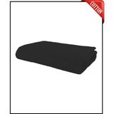 1 Adet Büyük Boy Pamuklu 50 x 90 cm , Fitness Havlusu , Spor Havlusu , Kuaför Havlusu - Siyah