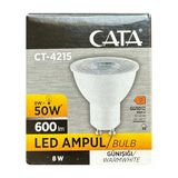 (1 Adet) Cata 8W (50W) 3000K (Sarı Işık) Gu10 Duylu Led Spot Ampul