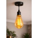 1 Adet Cata Ct 4350 LED Rustik Ampul 4W Amber Işık E27 Duy - 0,5 W - Çok Renkli