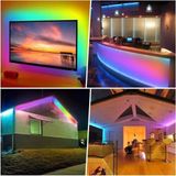 1 Adet Cata Ct 4557 Rgb Şerit LED Set 5 mt Rgb LED 3 Renk+Trafo+ Kumanda - Renkli