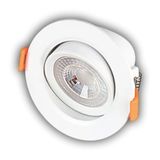 1 Adet Cata Ct 5204 Akik Beyaz Kasa 7W Sıva Altı Led Spot Beyaz Işık 6400K Vitrin