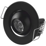 1 Adet Cata Ct 5268 Ufo Yıldız 1.5W Sıva Altı Led Spot Siyah Kasa Gün Işığı 3200K Vitrin