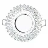 1 Adet Cata Ct 6569 Menekşe Yuvarlak Kristal Cam Spot Kasası Gu10 Duy Vitrin