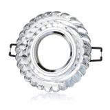 1 Adet CATA CT 6600 Gardenya Led Efektli Dekoratif Cam Spot Kasası GU10 Duy 3200K Gün Işığı
