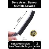 1 Adet Çok Amaçlı Multi İnce Temizlik Fırçası Derz Arası Banyo Mutfak Lavabo Detay Temizleme Aracı