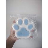 1 Adet Dev Boy Kedi Patisi Squishy Oyuncağı Sukuşi (15X15CM) - Mavi