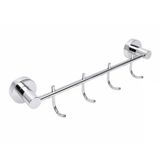 (1 Adet) Dual Serisi Krom Renk Metal Dörtlü Premium Banyo Lavabo Wc Kanca Askılık Dayanıklı Askı