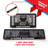 1 Adet Düz 1 Adet Kare Takmatik Plakalık 15.5Cmx30.5Cm Ebatı 289436477