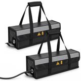 1 adet e-bike akü çantası, 2000 °C'ye kadar ateşe dayanıklı, patlamaya | 51 x 15 x 15 cm, ekstra büyük pil güvenlik kutusu, su geçirmez, Lipo Safe Bag, depolama, taşıma, şarj için Lipo güvenli çanta