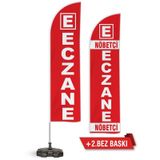 1 Adet Eczane Yelken Bayragı Logolu ve Yedek Nöbetçi Eczane Bez Baskı Kırmızı