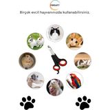 1 Adet Evcil Hayvan Tırnak Makası Hassas Dayanıklı Pet Makası Kedi Köpek Pati Tırnak Kırpma Makası - Renkli