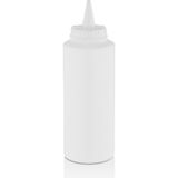 1 Adet, Fişek Plastik Sosluk 500 Ml, Ketçap, Mayonez, Hardal, Barbekü, Zeytinyağlık, Limonluk - Beyaz - 250 ml