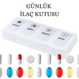 1 Adet Günlük İlaç Kutusu İlaç Kutusu Düzenleyici